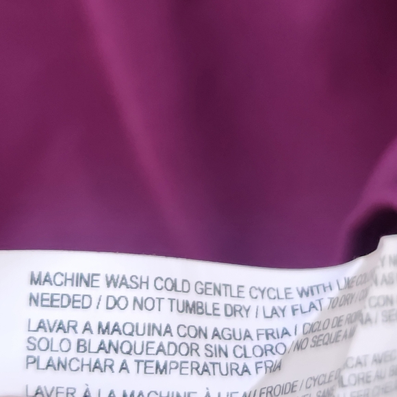 ELOQUII Women's Top Plus Size 22 Purple Adjustable Waist Stretch Blouse NWT - Picture 6 of 9